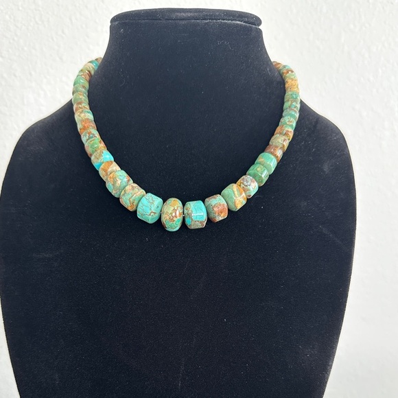 Turquoise DTR mine finds necklace by Jay King RARE Find - Picture 2 of 8